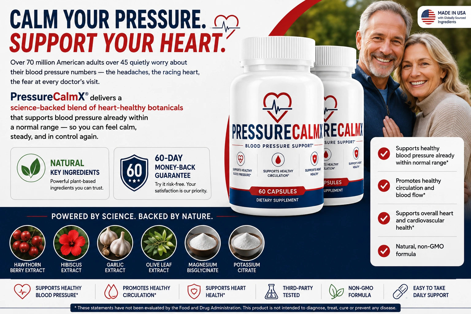 How PressureCalmX works to support healthy blood pressure and circulation
